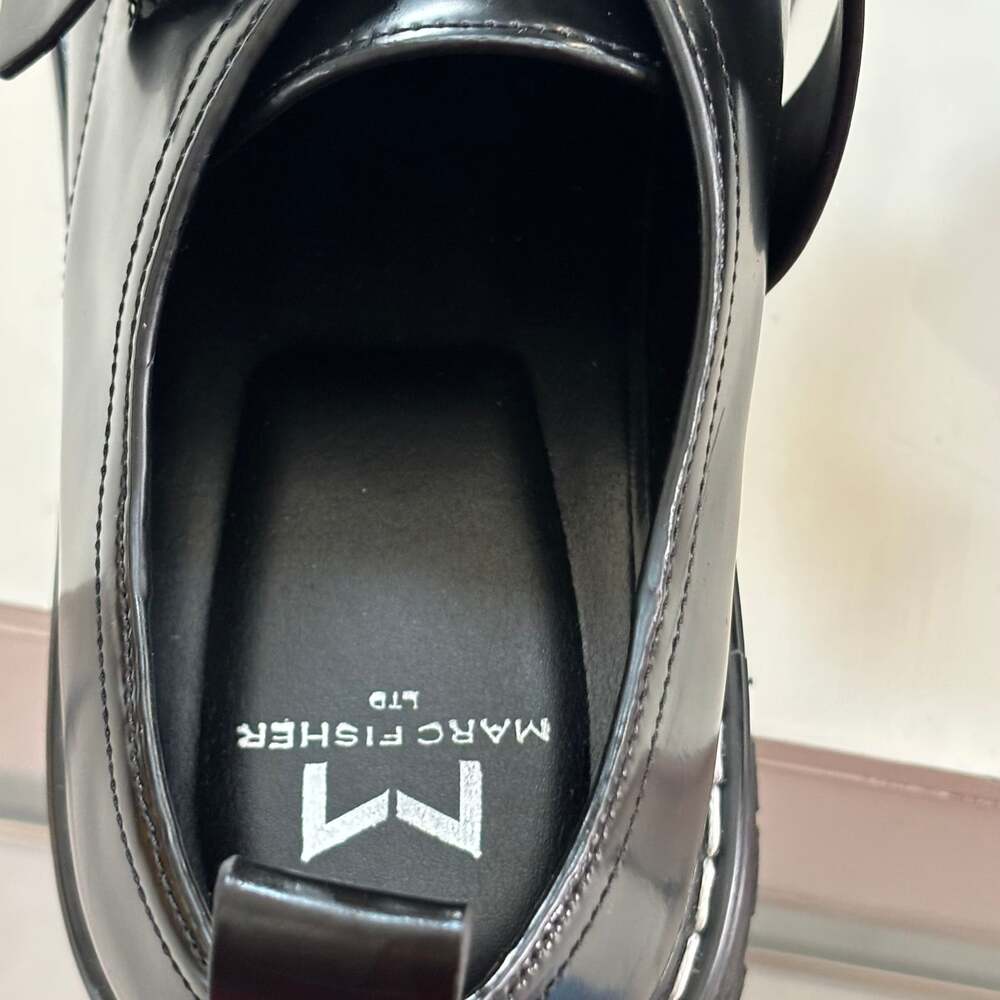 Marc Fisher LTD Tarla Leather Lugged-Sole Loafers Womens 7 - Picture 3 of 9